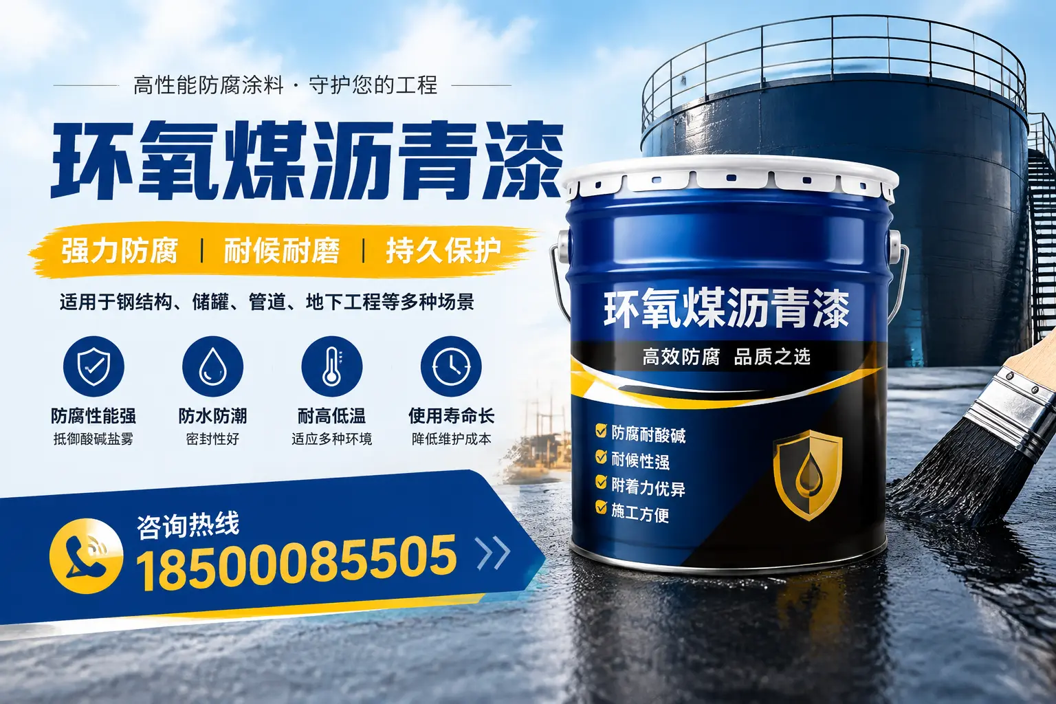 环氧煤沥青漆在工业中的应用，泰安企业的选择