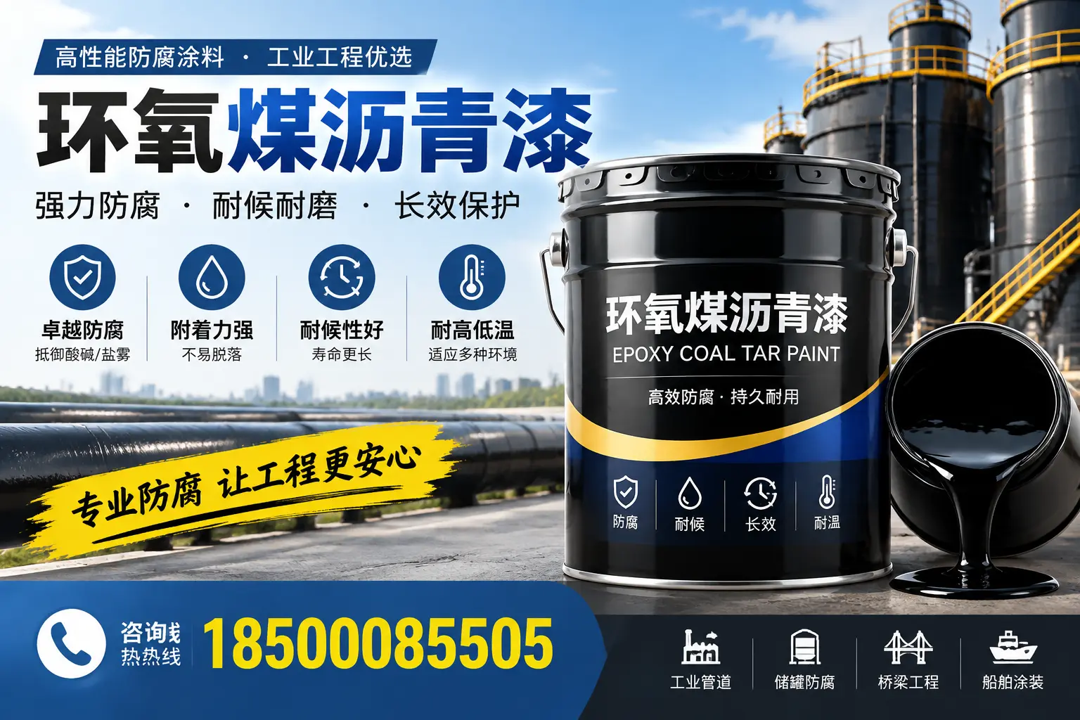 环氧煤沥青漆的施工方法与注意事项，确保在泰安顺利完成